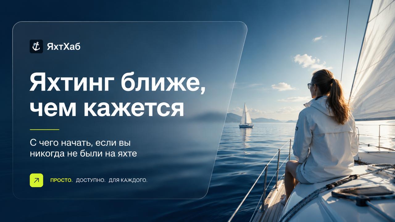 Яхтинг ближе, чем кажется: с чего начать, если вы никогда не были на яхте