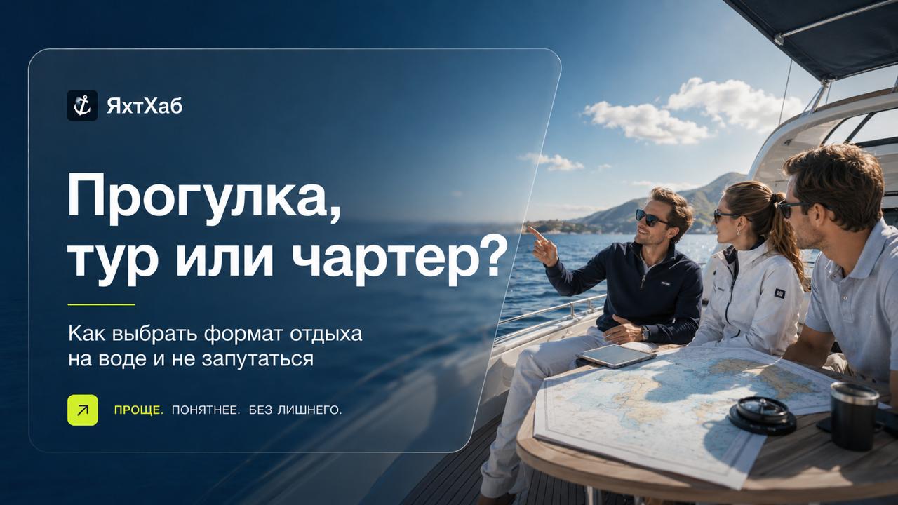 Аренда яхты, регата или яхт-тур: какой формат выбрать для первого выхода на воду